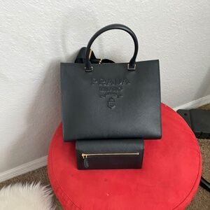 Large Prada Saffiano leather handbag